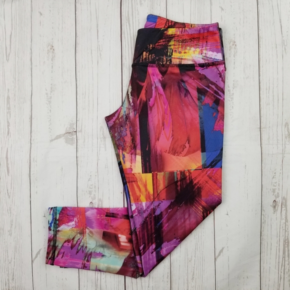 Nina B Roze Heart Butt Abstract Paint Leggings - Picture 2 of 8